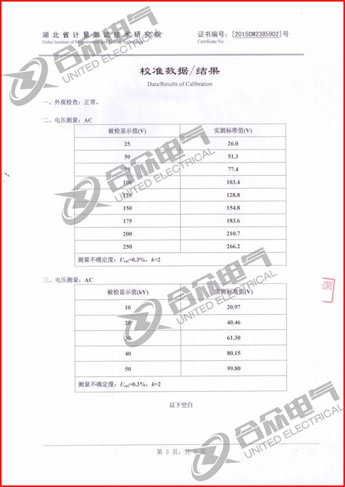 耦合電容器證書(shū)