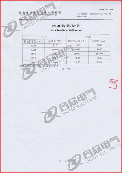 發(fā)電機轉子交流阻抗測試儀證書