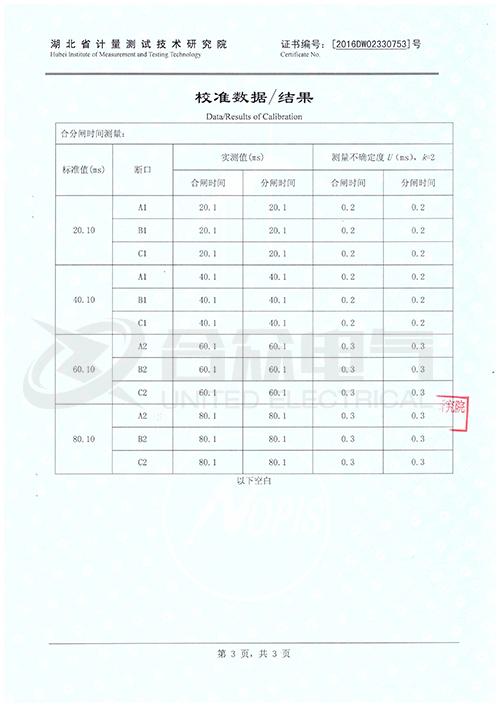 高壓開關(guān)動(dòng)特性測試儀證書